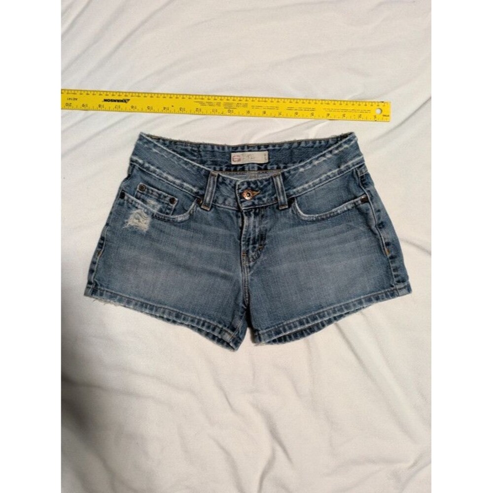 BKE Denim Ultra Low rise denim shorts Made in USA 27